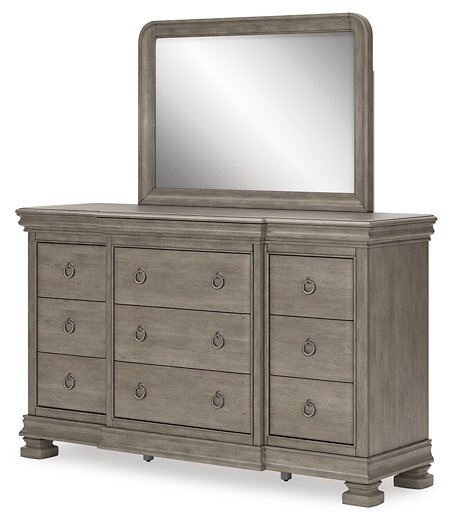 Lexorne Dresser and Mirror - Yulissa Home Furnishings (NJ)