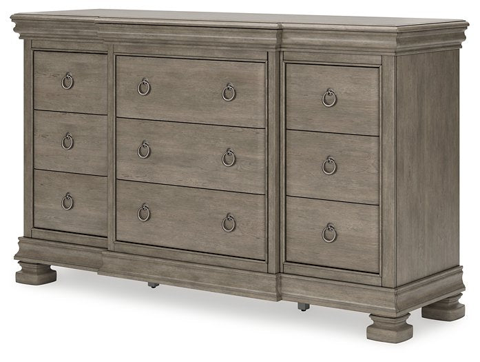 Lexorne Dresser and Mirror - Yulissa Home Furnishings (NJ)