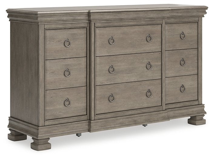 Lexorne Dresser and Mirror - Yulissa Home Furnishings (NJ)