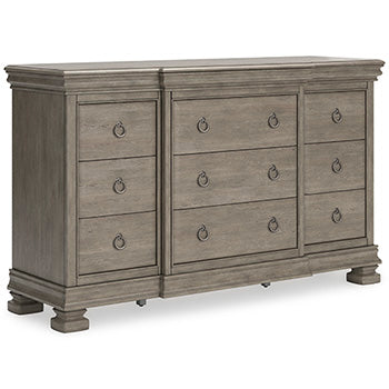 Lexorne Dresser and Mirror - Yulissa Home Furnishings (NJ)