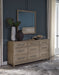 Chrestner Dresser and Mirror - Yulissa Home Furnishings (NJ)