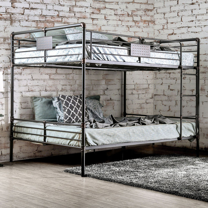 Olga I Antique Black Queen/Queen Bunk Bed image