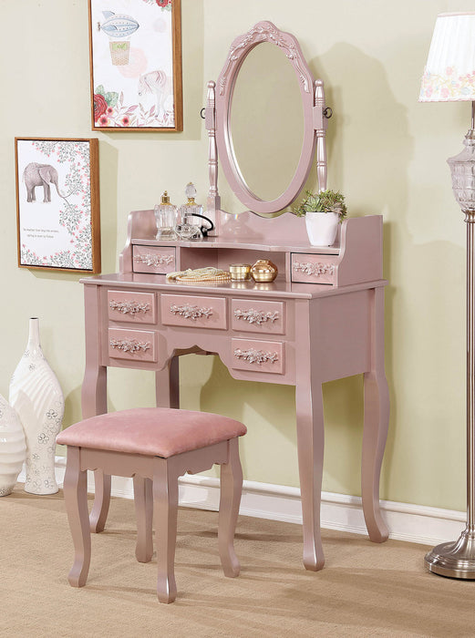 Harriet Rose Gold Vanity w/ Stool image