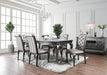 Amina Gray 9 Pc. Dining Table Set image