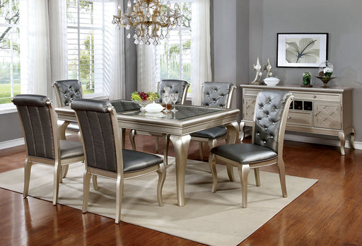 Amina Champagne 66" Dining Table image