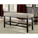 SANIA II Antique Black/Beige Counter Ht. Bench image