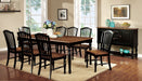 MAYVILLE Black/Antique Oak 9 Pc. Dining Table Set image