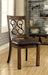 PAULINA Rustic Walnut/Espresso Side Chair (2/CTN) image