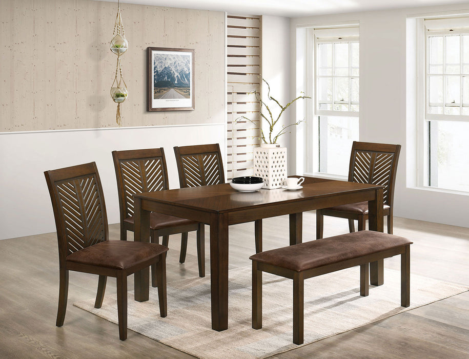 GARNETT 6 Pc. Dining Table Set w/ Bench image