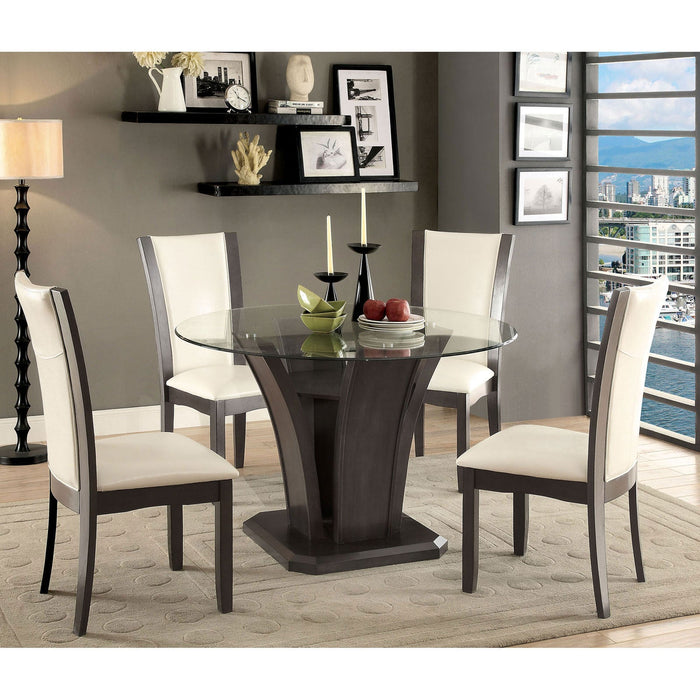 MANHATTAN I Gray 7 Pc. Round Dining Table Set image