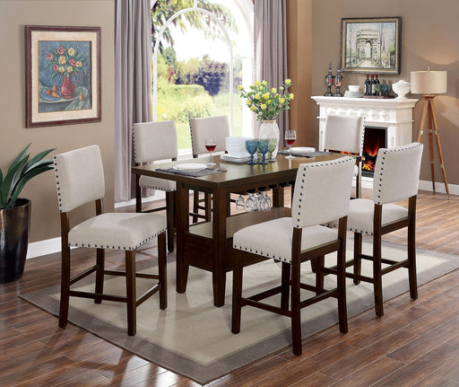 LORDELLO 7 Pc. Counter Ht. Dining Table Set image