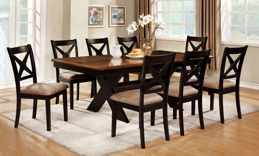 Liberta Dark Oak/Black 7 Pc. Dining Table Set image