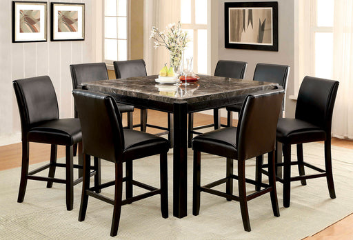 GRANDSTONE II Black/Black 9 Pc. Dining Table Set image