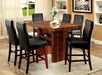 BONNEVILLE II Brown Cherry 7 Pc. Counter Ht. Dining Table Set image