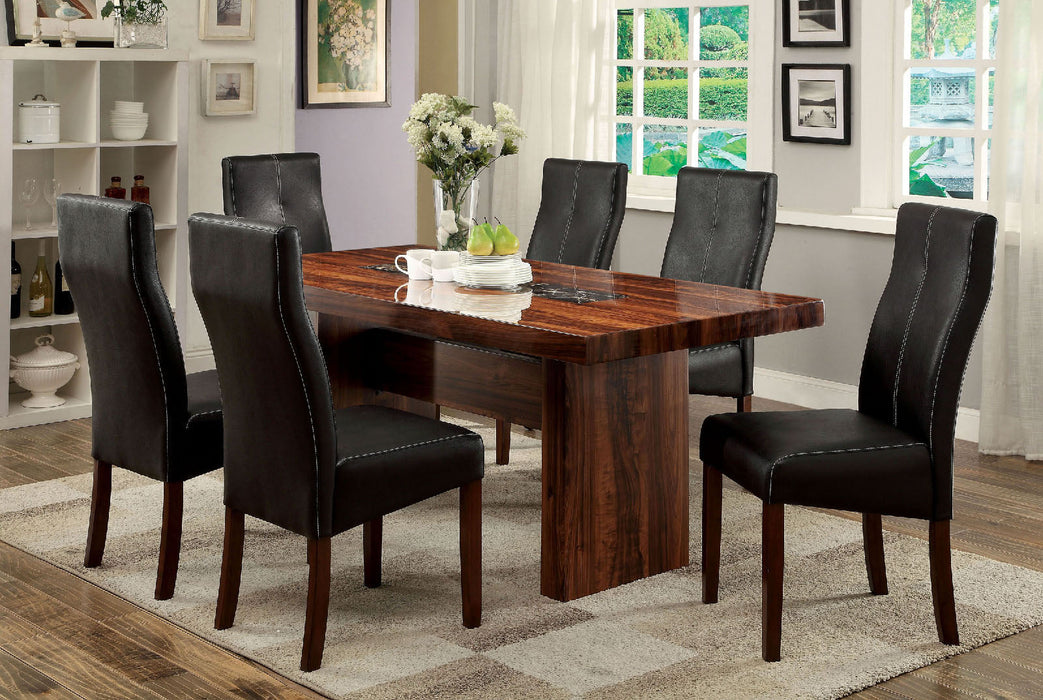 BONNEVILLE I Brown Cherry 7 Pc. Dining Table Set image