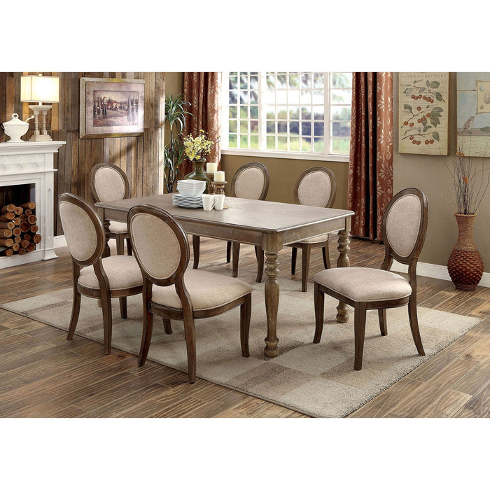 Kathryn Rustic Dark Oak Dining Table, Rustic Oak image