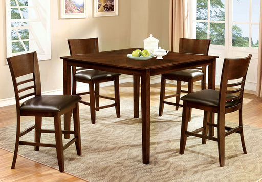 HILLSVIEW II Brown Cherry 5 Pc. Counter Ht. Table Set image