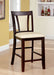 BRENT II Dark Cherry/Ivory Counter Ht. Chair (2/CTN) image