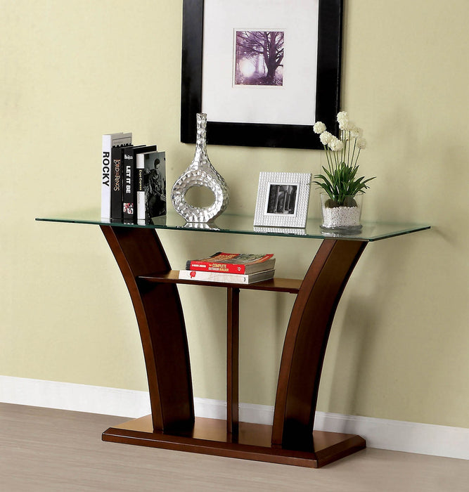 MANHATTAN IV Dark Cherry Sofa Table, Brown Cherry image