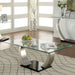 ROXO Satin Plated/Black Coffee Table image