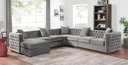 BALDASSANO Sectional w/ Armless Chair, Dark Gray image