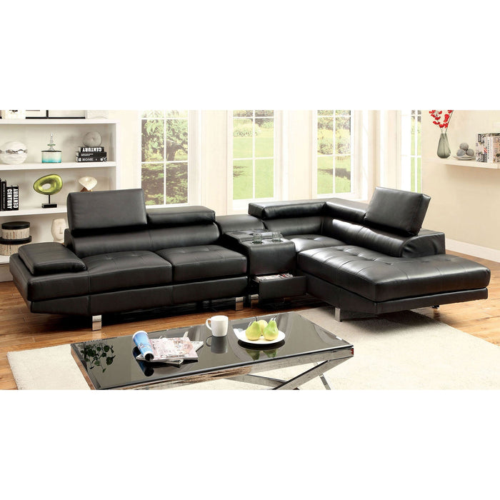 Kemina Black Sectional, Black image