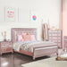 Ariston Rose Pink Queen Bed image