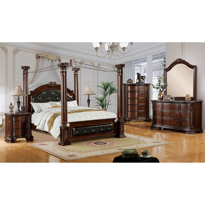 Mandalay Brown Cherry 5 Pc. Queen Bedroom Set w/ 2NS image