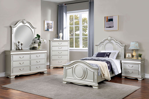 ALECIA Twin Bed, Silver image