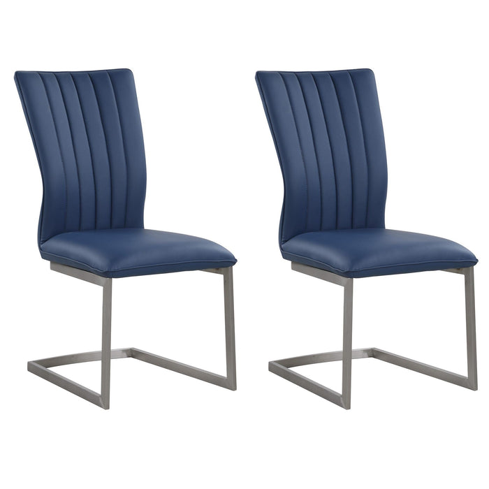 EILEEN-SC Contemporary Channel Back Cantilever Side Chair