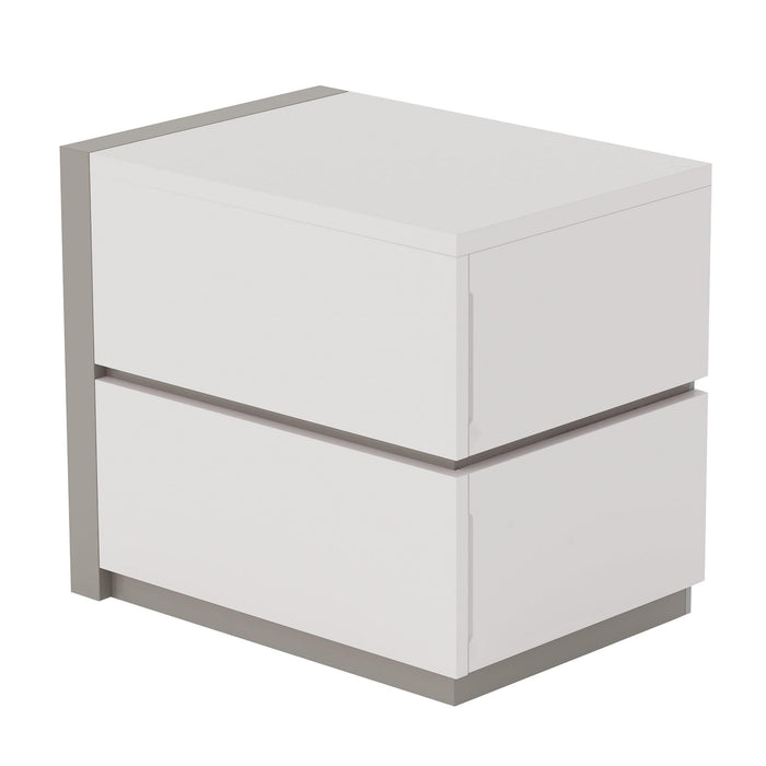 MANILA Modern 2-Drawer Nightstand, Left