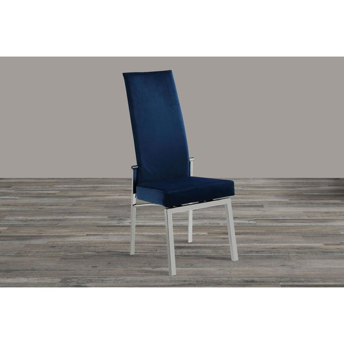 ANABEL-SC Contemporary Motion Back Side Chair w/ Chrome Frame