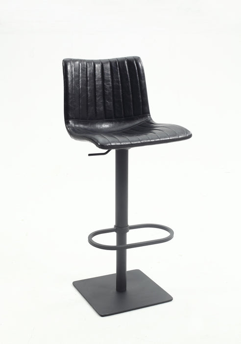 0879 Black Vintage-Style Pneumatic-Adjustable Stool