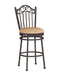 0710 26" Memory Return Swivel Counter Stool-YULISSA HOME FURNISHINGS LLC