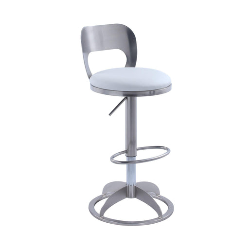 0408 Oval Metal-Back Adjustable Height Stool-YULISSA HOME FURNISHINGS LLC