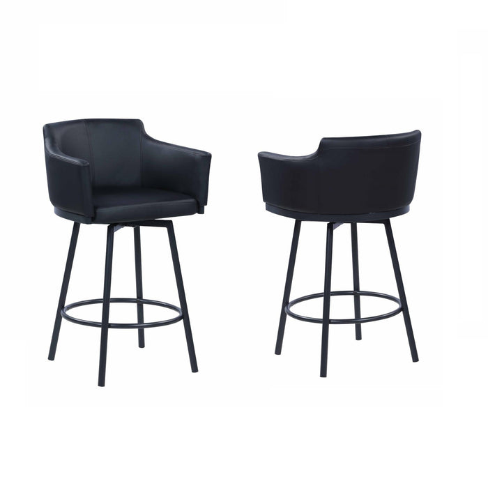 DEMI Modern Club Counter Stool w/ Memory Swivel