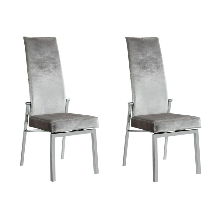 ANABEL-SC Contemporary Motion Back Side Chair w/ Chrome Frame