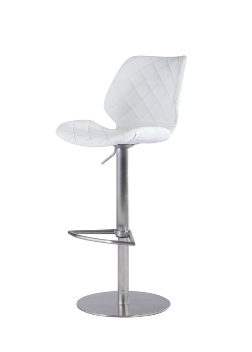 0892 Modern Pneumatic-Adjustable Stool w/ Diamond Stitched Seat