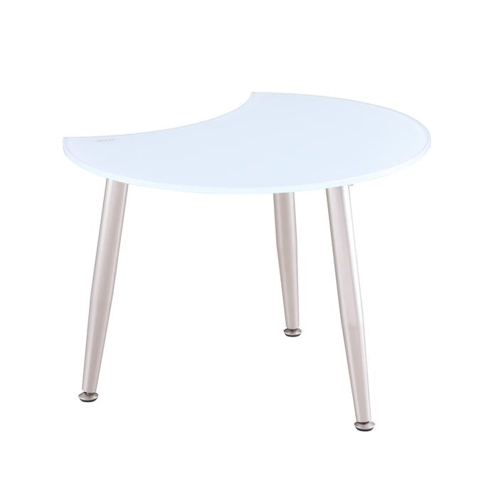 8072-OCC Contemporary Shaped-Top Glass Cocktail Table