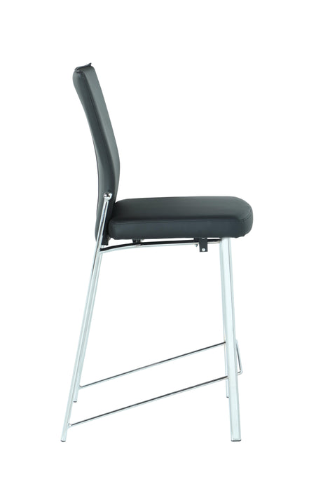 MOLLY Contemporary Motion Back Bar Stool w/ Chrome Frame