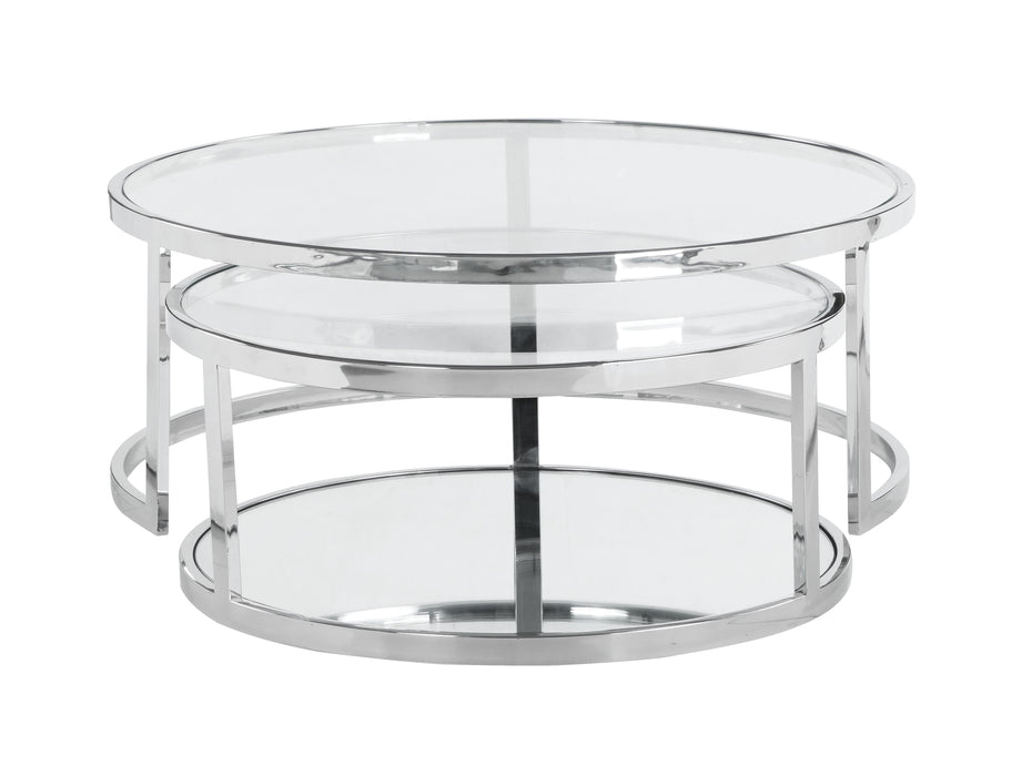 5509 Contemporary 2-In-1 Nesting Cocktail Table Set