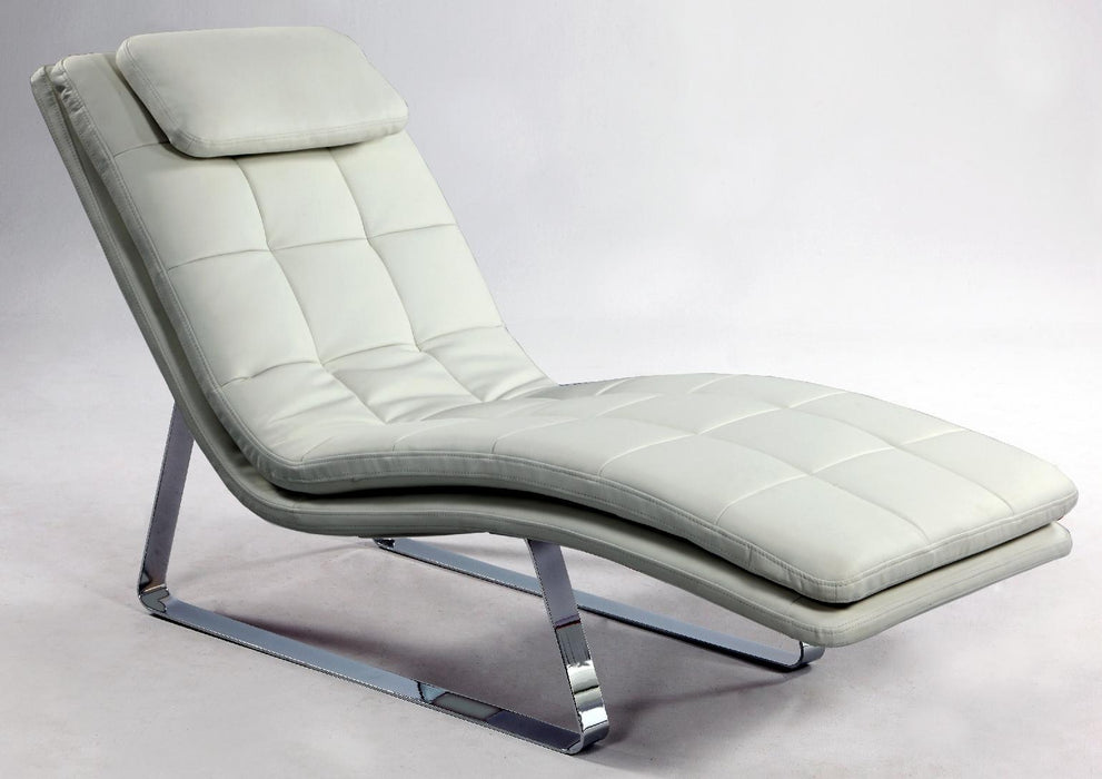 CORVETTE Contemporary Lounge Chair w/ Chrome Legs image