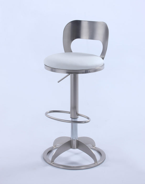 0408 Oval Metal-Back Adjustable Height Stool-YULISSA HOME FURNISHINGS LLC