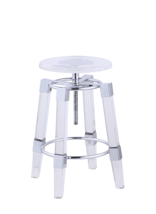 4038-AS Contemporary Rotation-Adjustable Acrylic Stool image