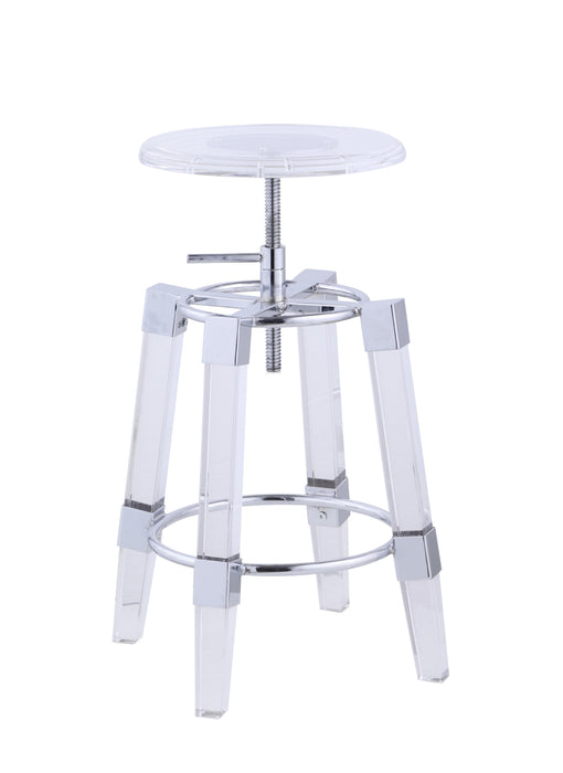 4038-AS Contemporary Rotation-Adjustable Acrylic Stool