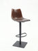 0875 Brown Vintage-Style Pneumatic-Adjustable Stool image