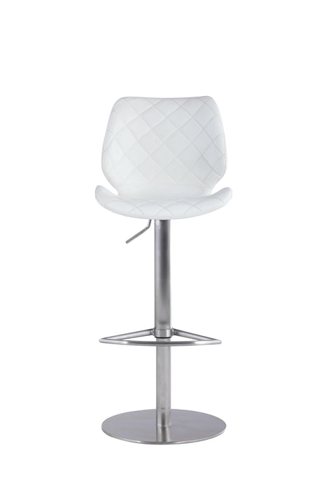 0892 Modern Pneumatic-Adjustable Stool w/ Diamond Stitched Seat