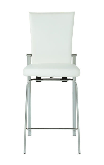 MOLLY Contemporary Motion Back Bar Stool w/ Chrome Frame