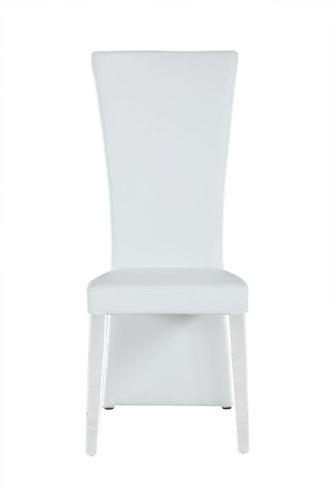 SIENA Contemporary High-Back Side Chair w/ Acrylic Legs