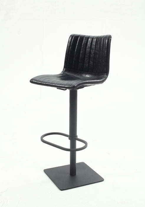 0879 Black Vintage-Style Pneumatic-Adjustable Stool